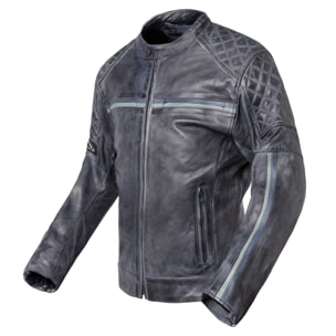 CHAQUETA DE CUERO DE MOTO DEDALO INVICTUS