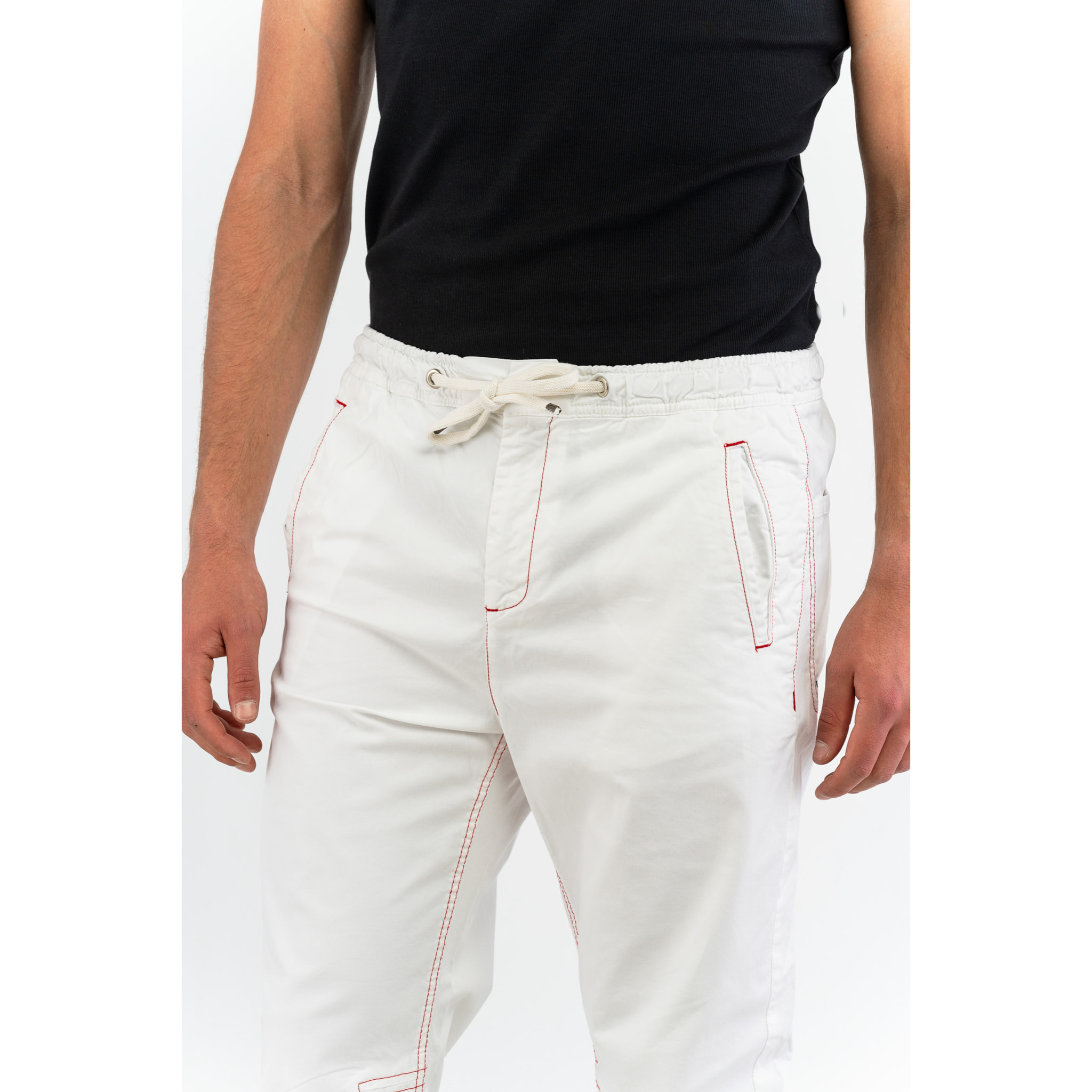 BIKKEMBERGS pantalone uomo white