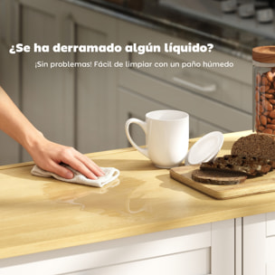 Isla de Cocina con Ruedas, Encimera Plegable, Carro de Cocina con 2 Puertas con Cierre Suave, 2 Cajones, 6 Estantes Abiertos, Blanco