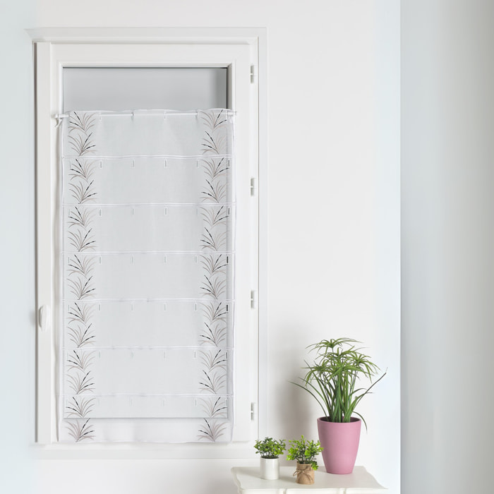 Modulable brodé motif roseaux - Beige