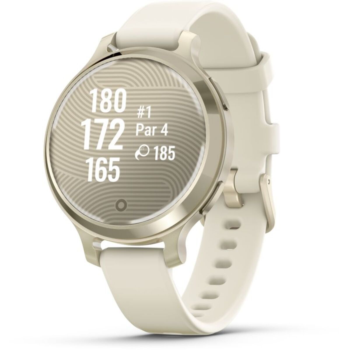 Montre sport GARMIN Lily 2 Active Lunar Gold Silicone blanc