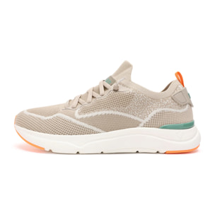 Zapatillas Cue Hombre Beige