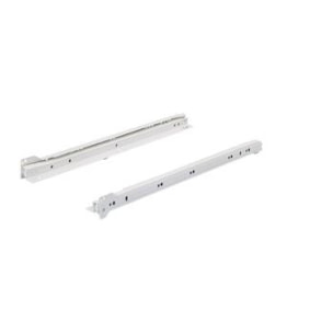 Paire de coulisses à galets FR402 HETTICH - L.600 mm - Charge 25 kg - Blanc - 1058350
