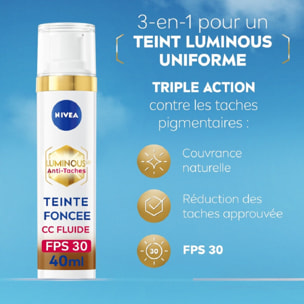 Nivea - CC fluide teinte Foncé FPS30 Luminous 40ml