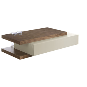 Mesa de centro Angel Cerda rectangular en madera 140x80x33cm