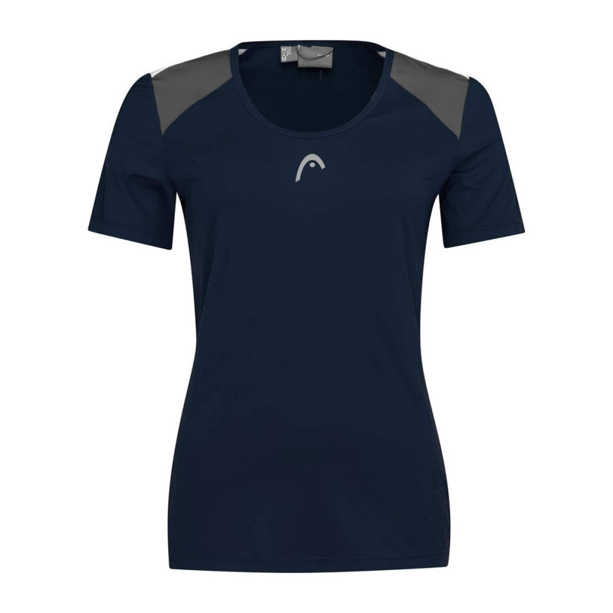 Head Tech Camiseta de Padel Mujer - Grey/Electric Blue
