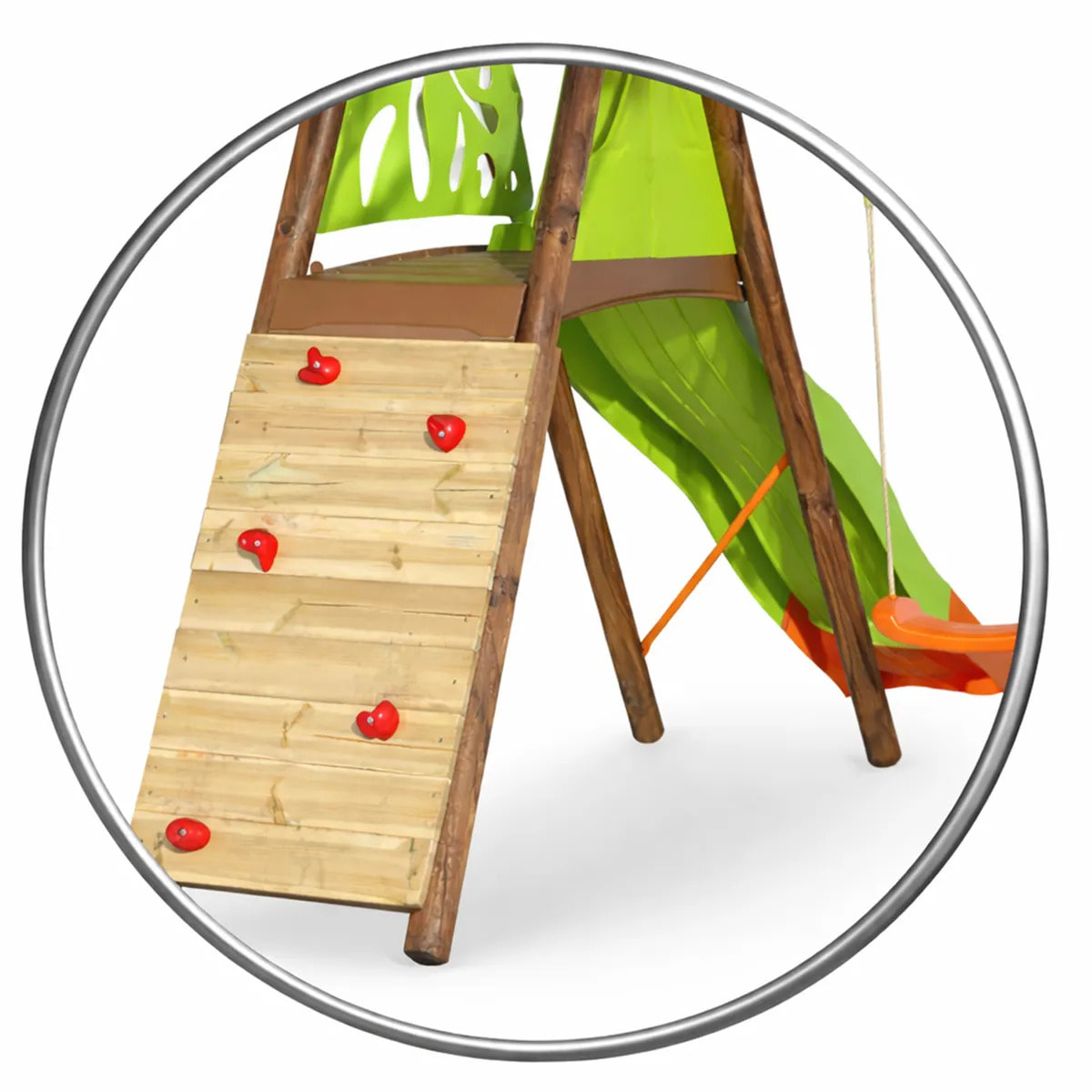 Mur de grimpe pour portiques bois 2,30 m