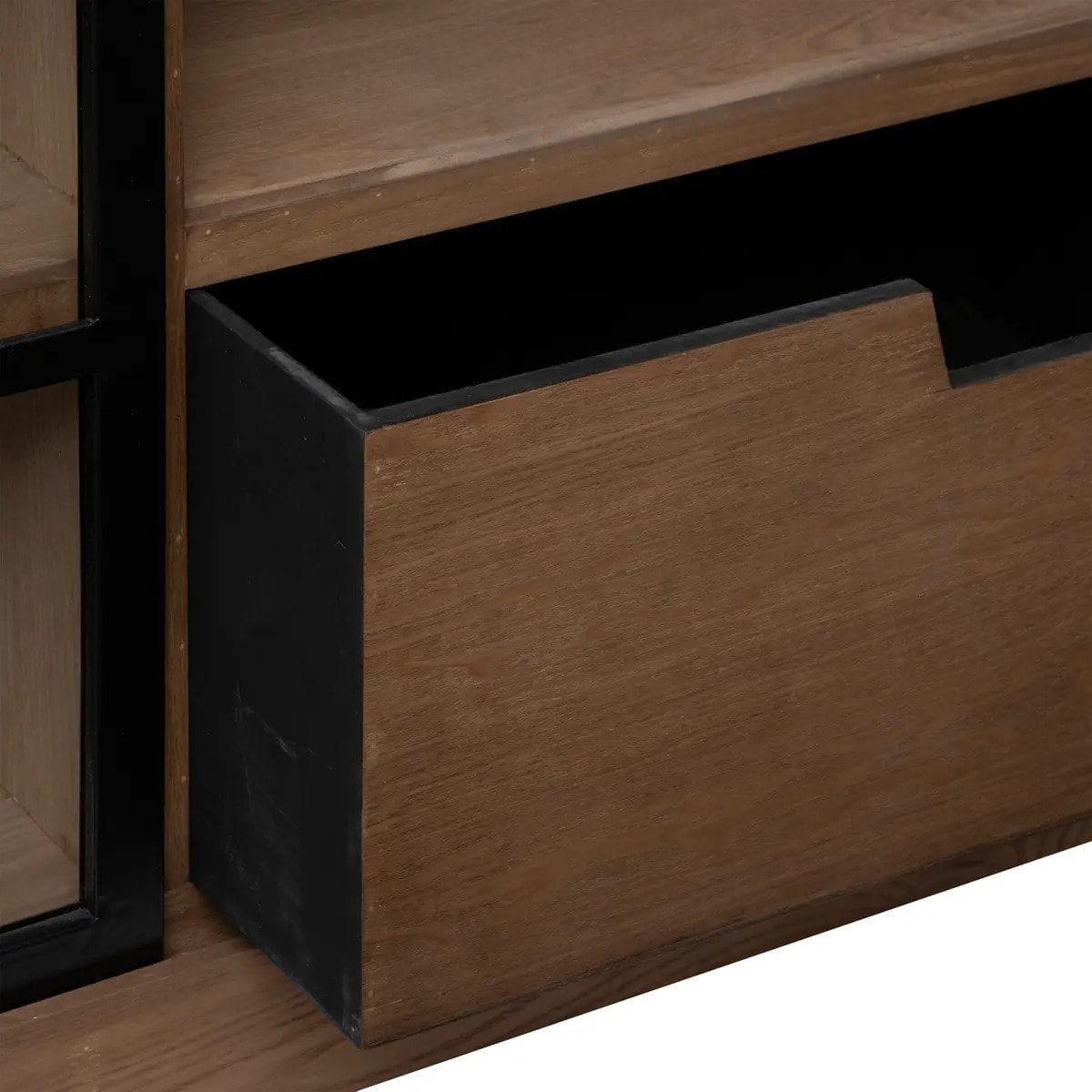 Buffet 2 portes "Danik" bois naturel 160x85cm