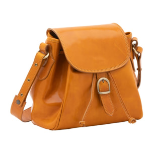 Borsa a secchiello da donna - Modello False - Vera pelle - 24.0 x 24.0 x 14.0 cm