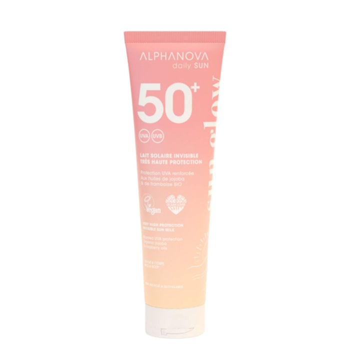 Sun Glow - Lait Solaire Invisible SPF 50+ 150 ml