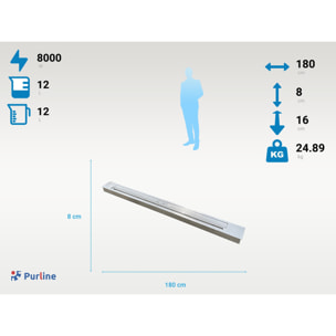 Grand bloc de combustion avec fibre céramique et régulateur de flamme