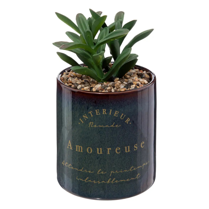Plante artificielle "Bota" noir H10cm