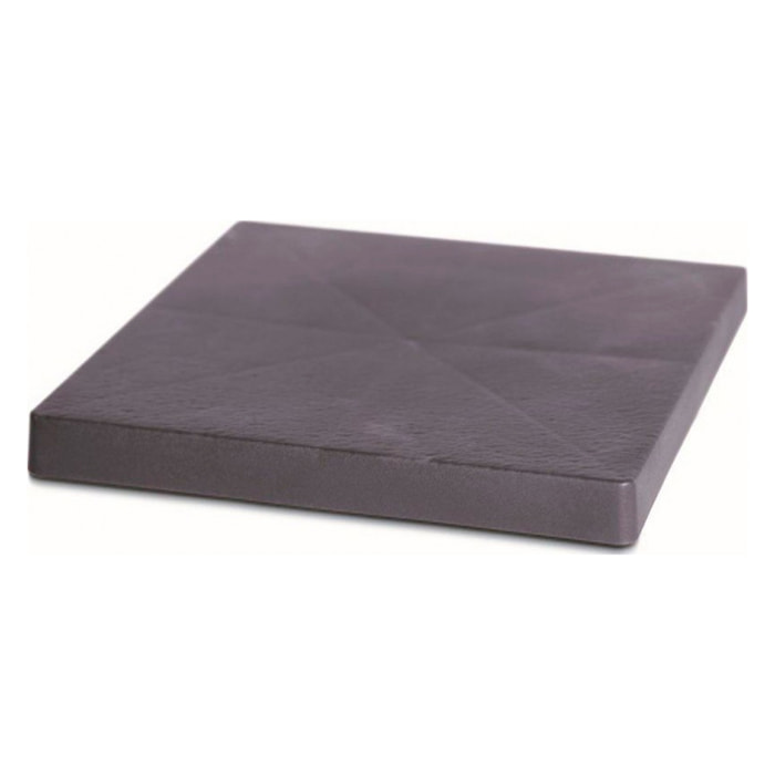Plataforma movil para macetas prosperplast de plastico cuadrada con 4 ruedas 39 x 39 x 4,5 cm en color antracita