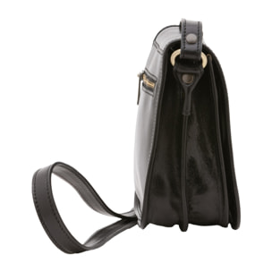 Borsa a tracolla da uomo in vera pelle - Modello False - Made in Italy - 20.0 x 16.5 x 10.0 cm
