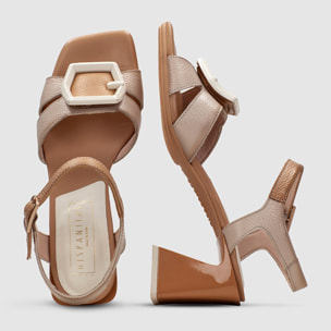 Sandalia Tacon Mallorca Piedra desert 6,5 cm