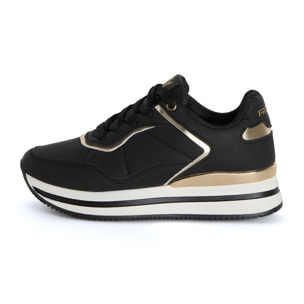 Sneakers Donna in Similpelle con Dettagli Metallizzati