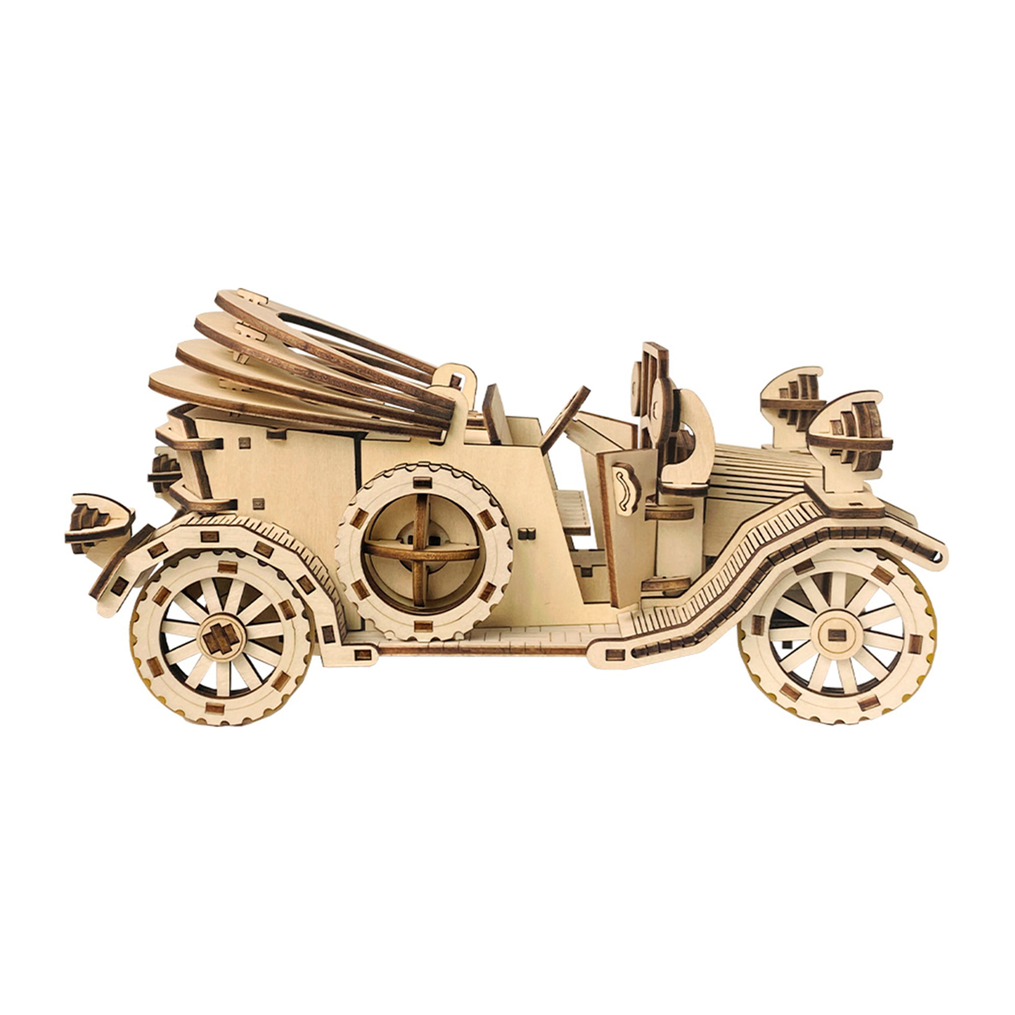 Modello in legno 3D, con movimento meccanico design di Convertible antico. 220 pezzi.