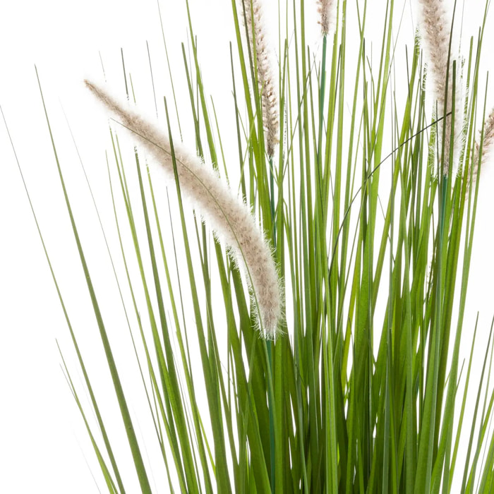 Herbe artificielle en pot "cat tails" - H70 cm