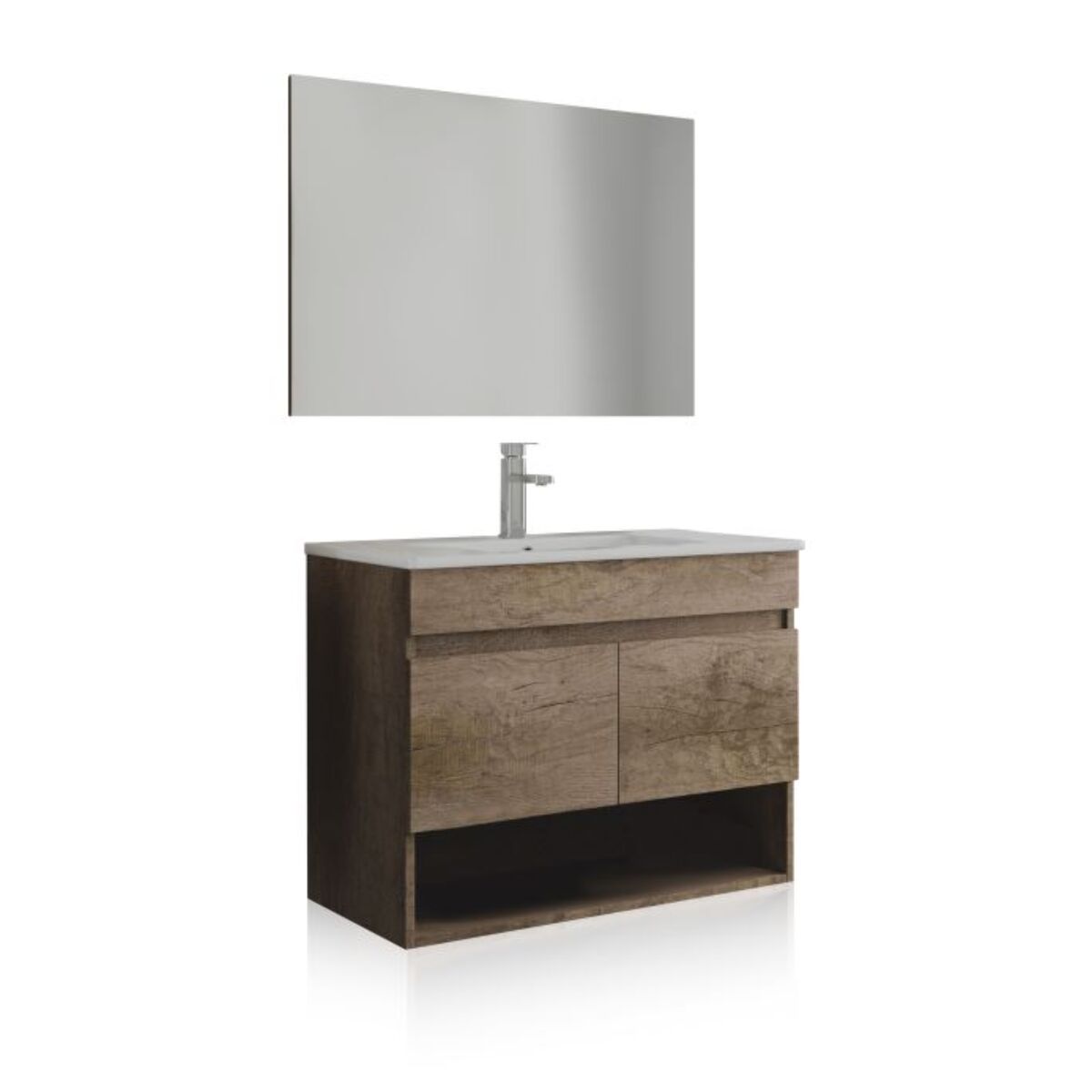 Pack de baño con lavabo de resina Thai Nordik