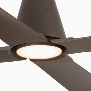 TYPHOON M LED ventilatore da soffitto marrone DC