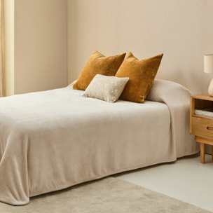 Manta polar Apou color marron beige