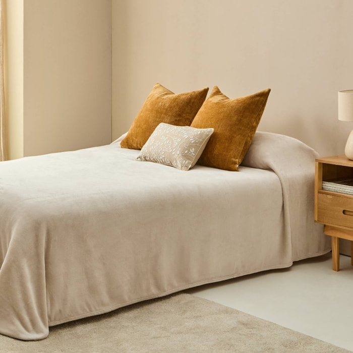 Manta polar Apou color marron beige