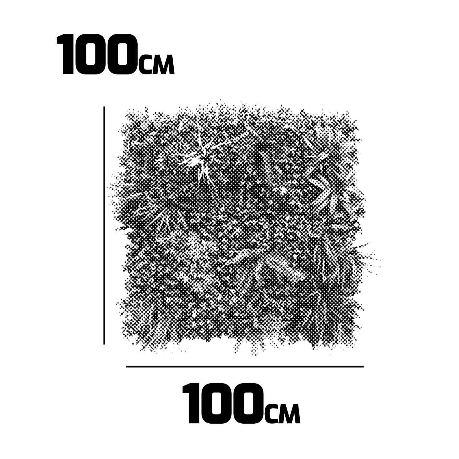 Primavera - Giardino verticale con foglie e fiori, pannello 100x100 cm