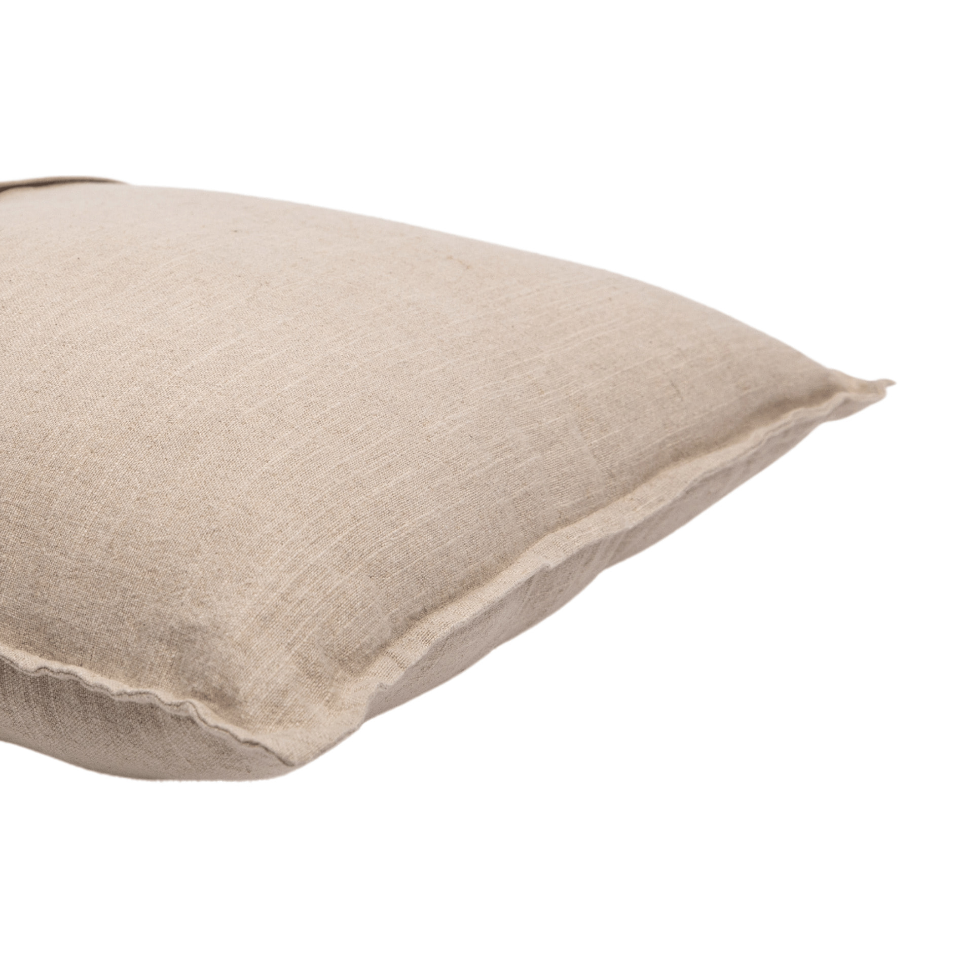 Coussin déhoussable en lin - Beige