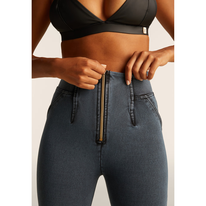 Jeggings WR.UP 7/ vita alta lavaggio ice wash