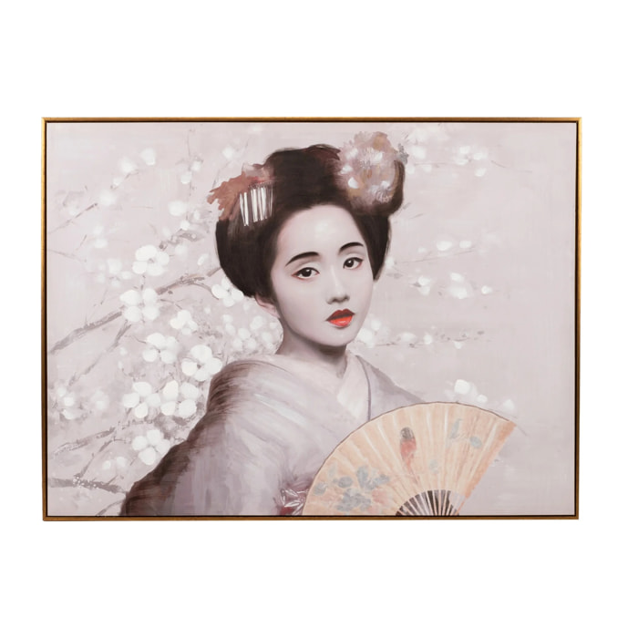 Cuadro Geisha Almendro 120x3,5x90 Cm