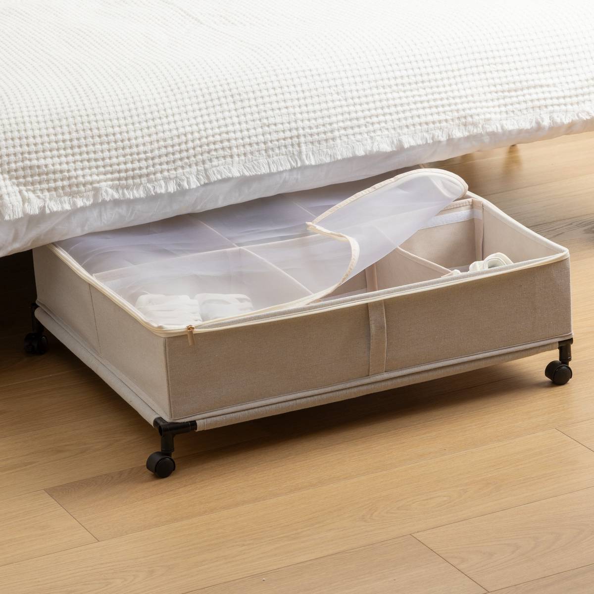 Housse pour vêtements Dressy Plus L66cm beige