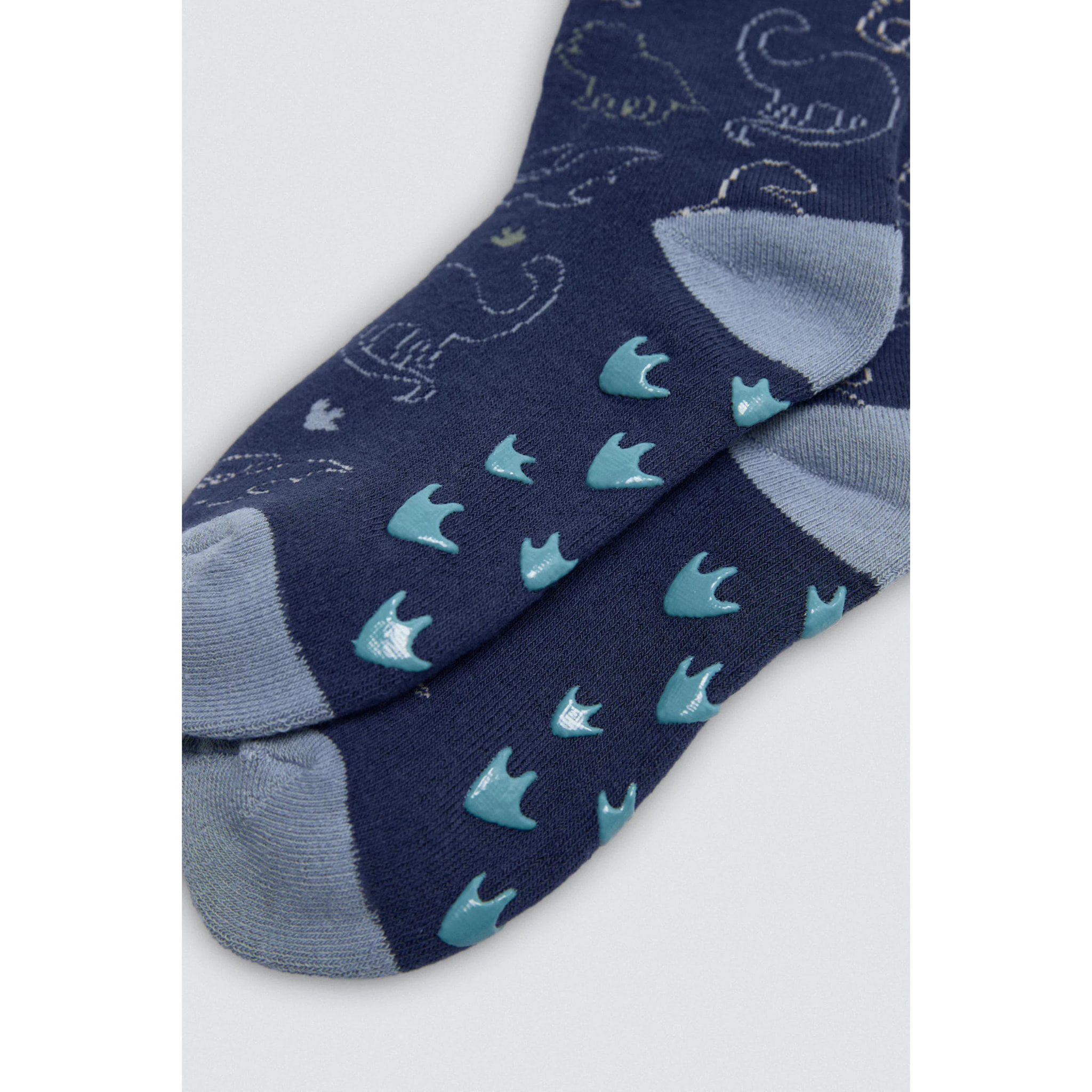 Confezione da 3 calzini termici antiscivolo per bambini Dino