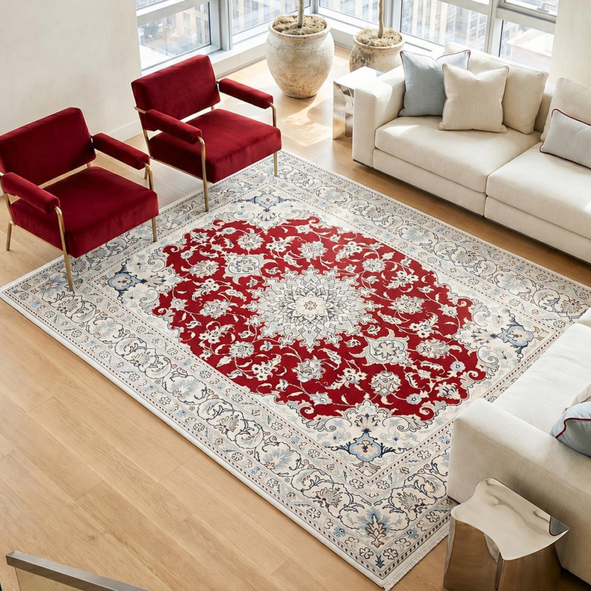 Tapis d'orient, motif oriental authentique, noué main, IFORA