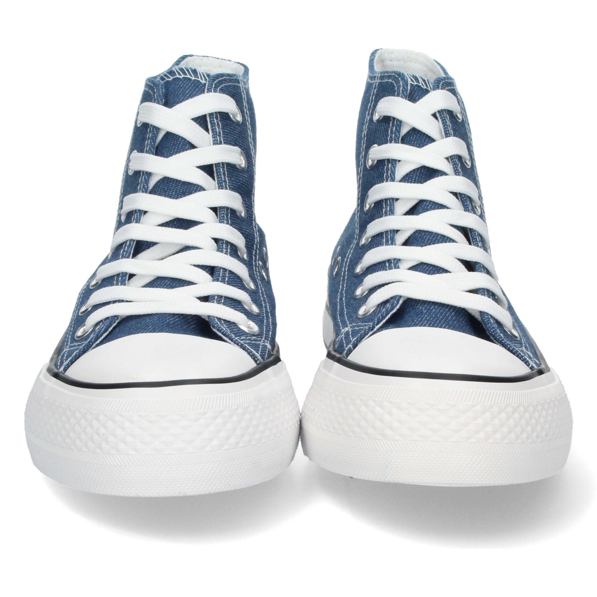 Zapatilla Abotinada de Lona con Cordones