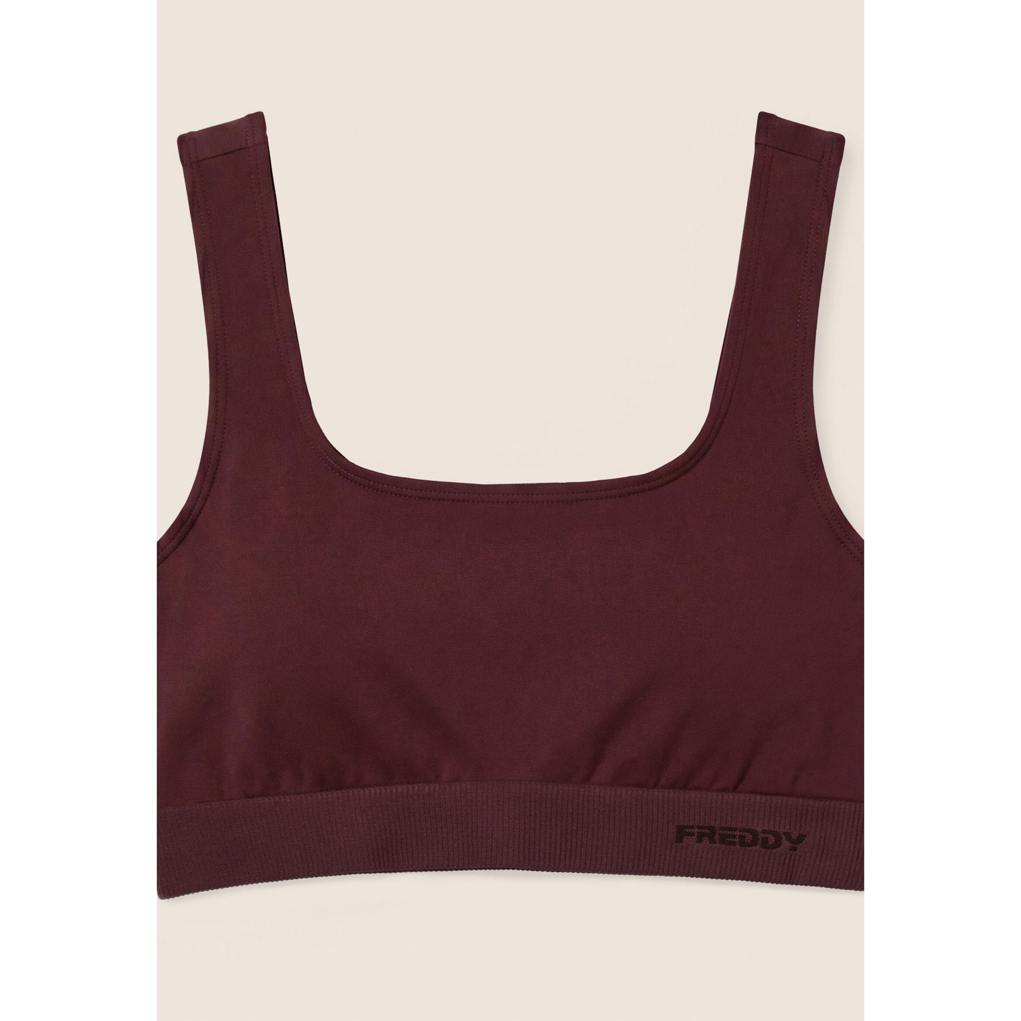 Top Sportivo Seamless con Fascia Sottoseno in costina