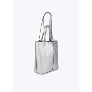 Borsa shopper metallizzata
