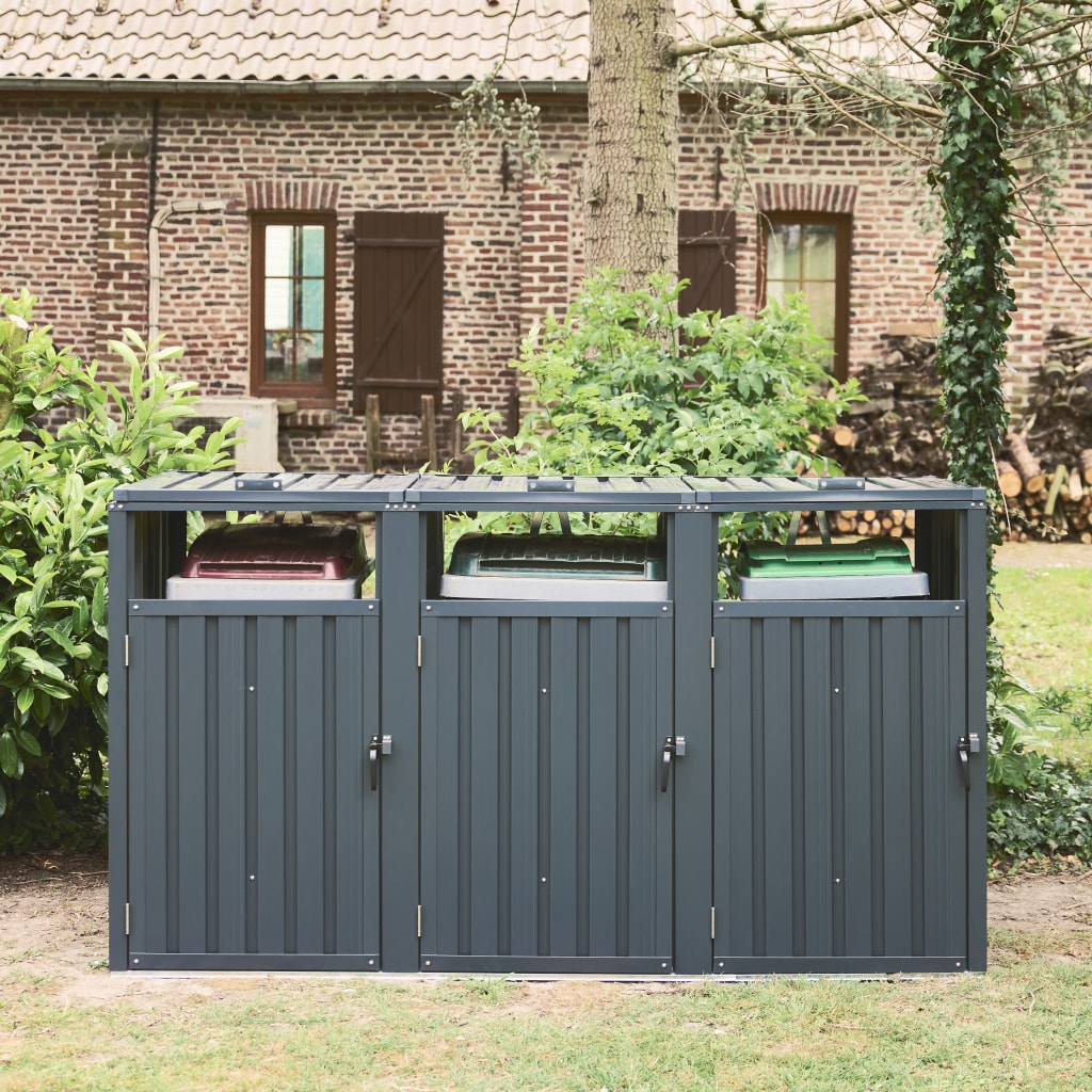 Cache poubelle acier galvanisé ESCAUT