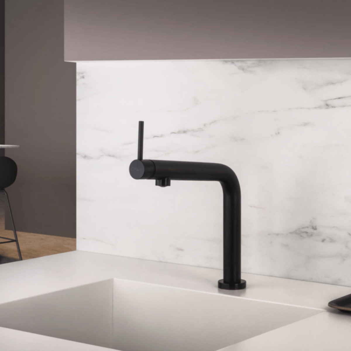 Mitigeur de cuisine PAINI Cox Slim noir mat