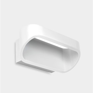 LEDS C4 Aplique Oval 180mm LED 6.1 Blanco cálido - 3000K ON-OFF Blanco 340lm