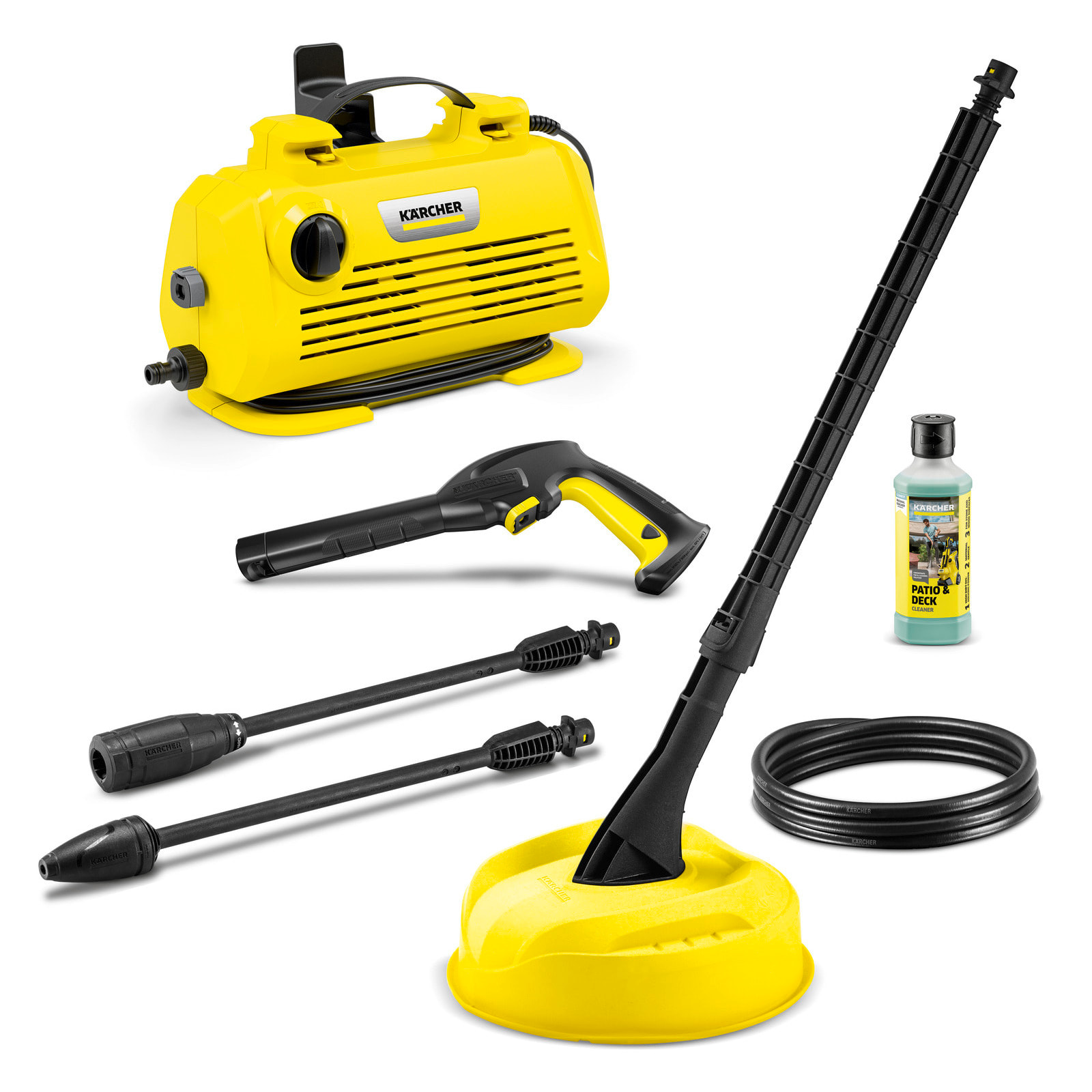 Nettoyeur haute pression Karcher K 2 premium horizontal VPS - Pression 110 bar- Débit 360 l/h- Position horizontale stable