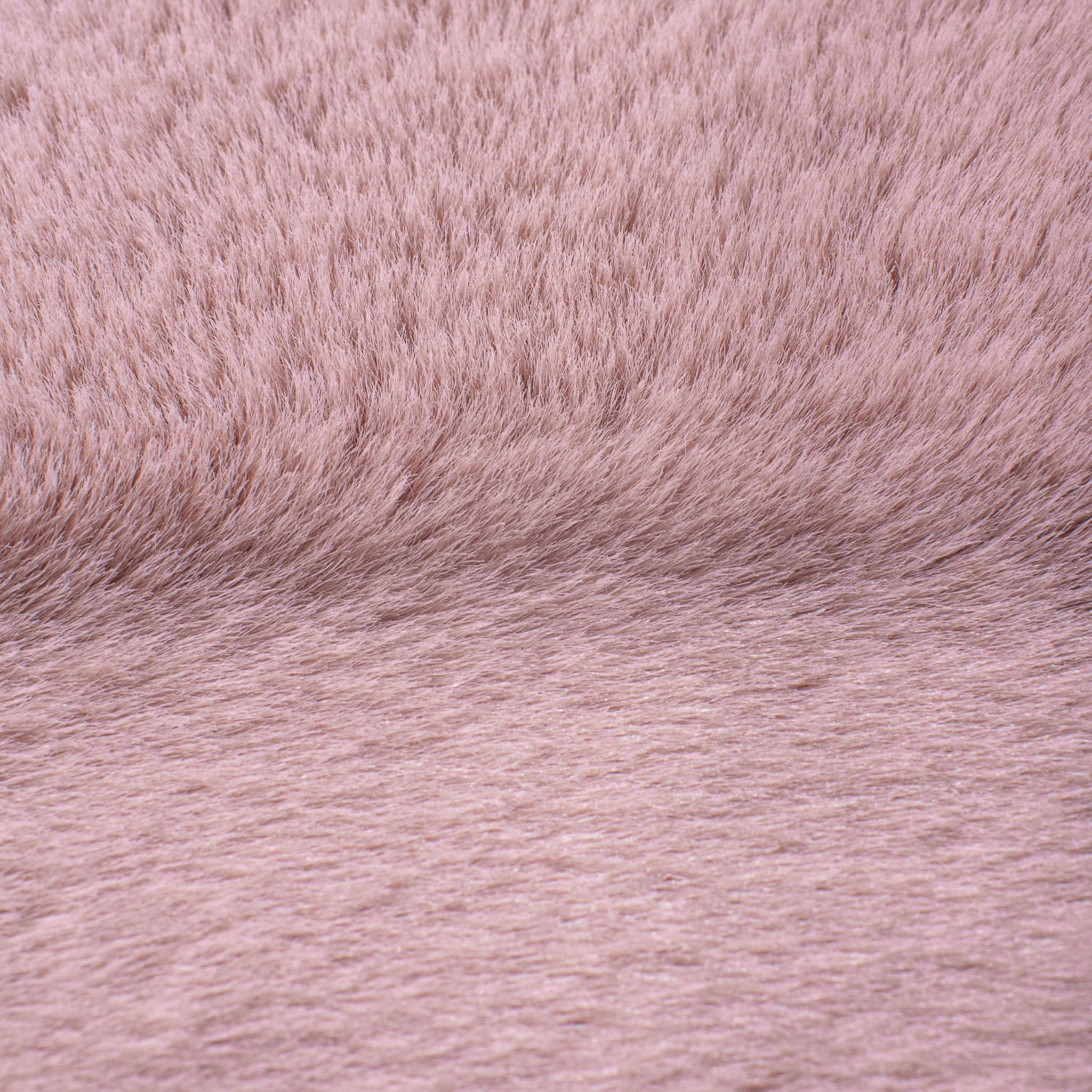 AVA - Tapis doux à poils longs lavable en machine - Rose