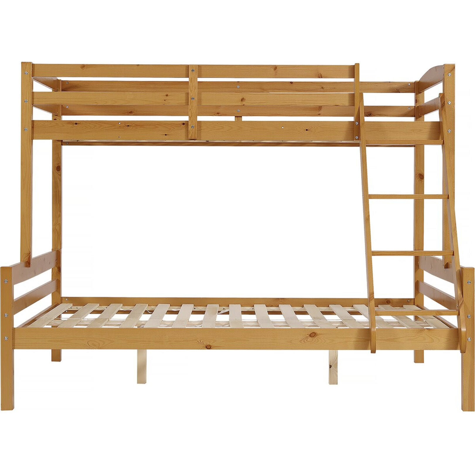 Lit superposé en bois "Léa" - 140/90 x 190 cm - Marron