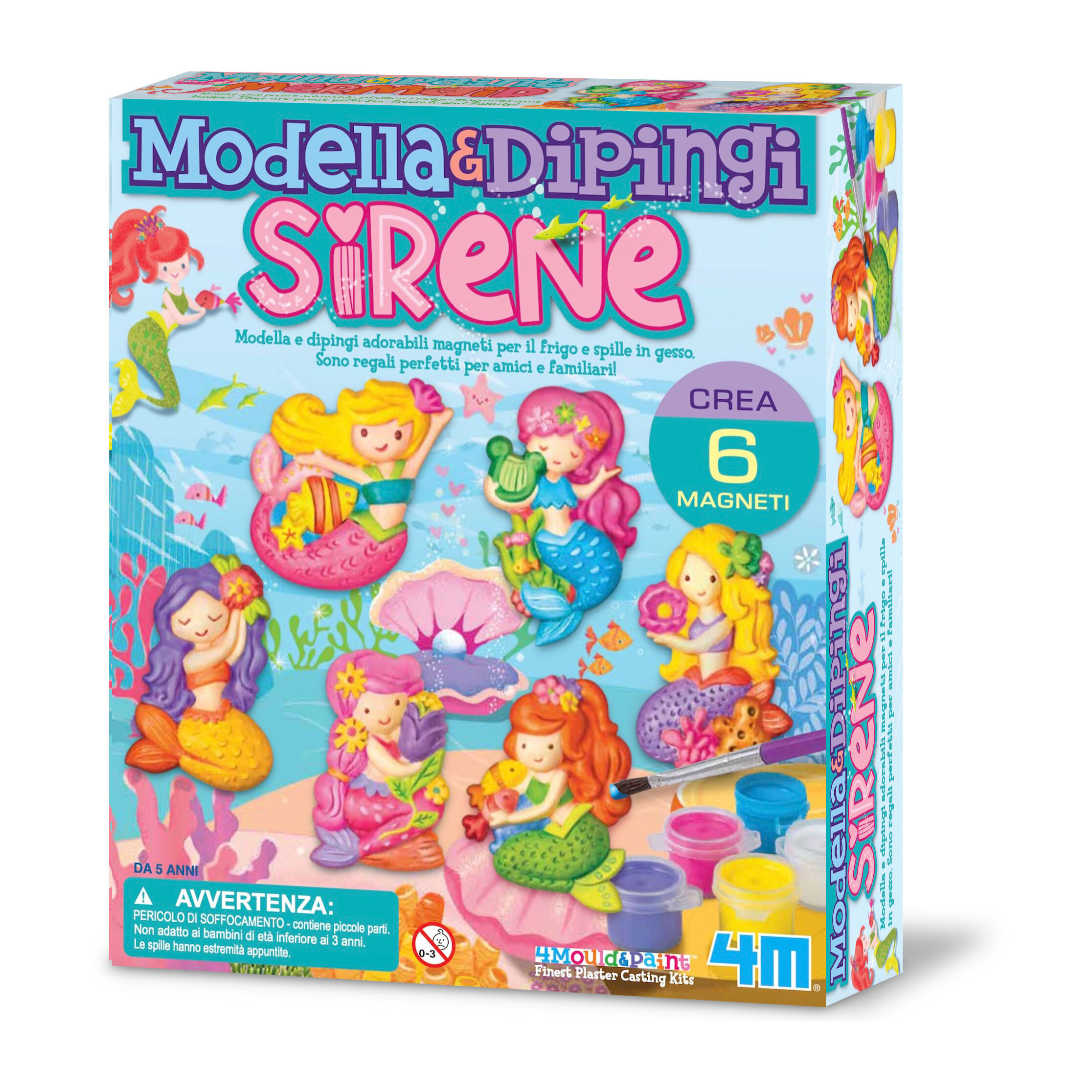 Modella & Dipingi Sirenette Glitter