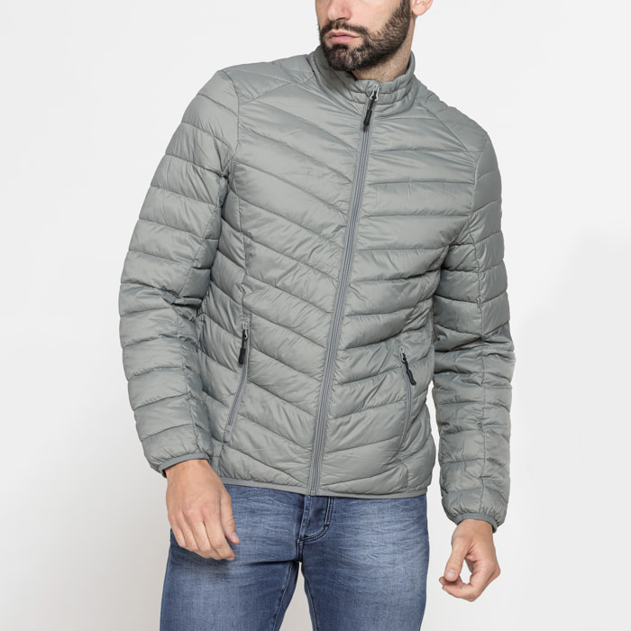 GIUBBINO MANICA LUNGA ULTRA LIGHT - TESSUTO ED IMBOTTITURA IN MATERIALE RICICLATO