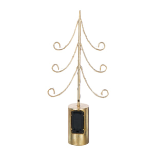 J-Line décoration Arbre - acier - or - small - LED