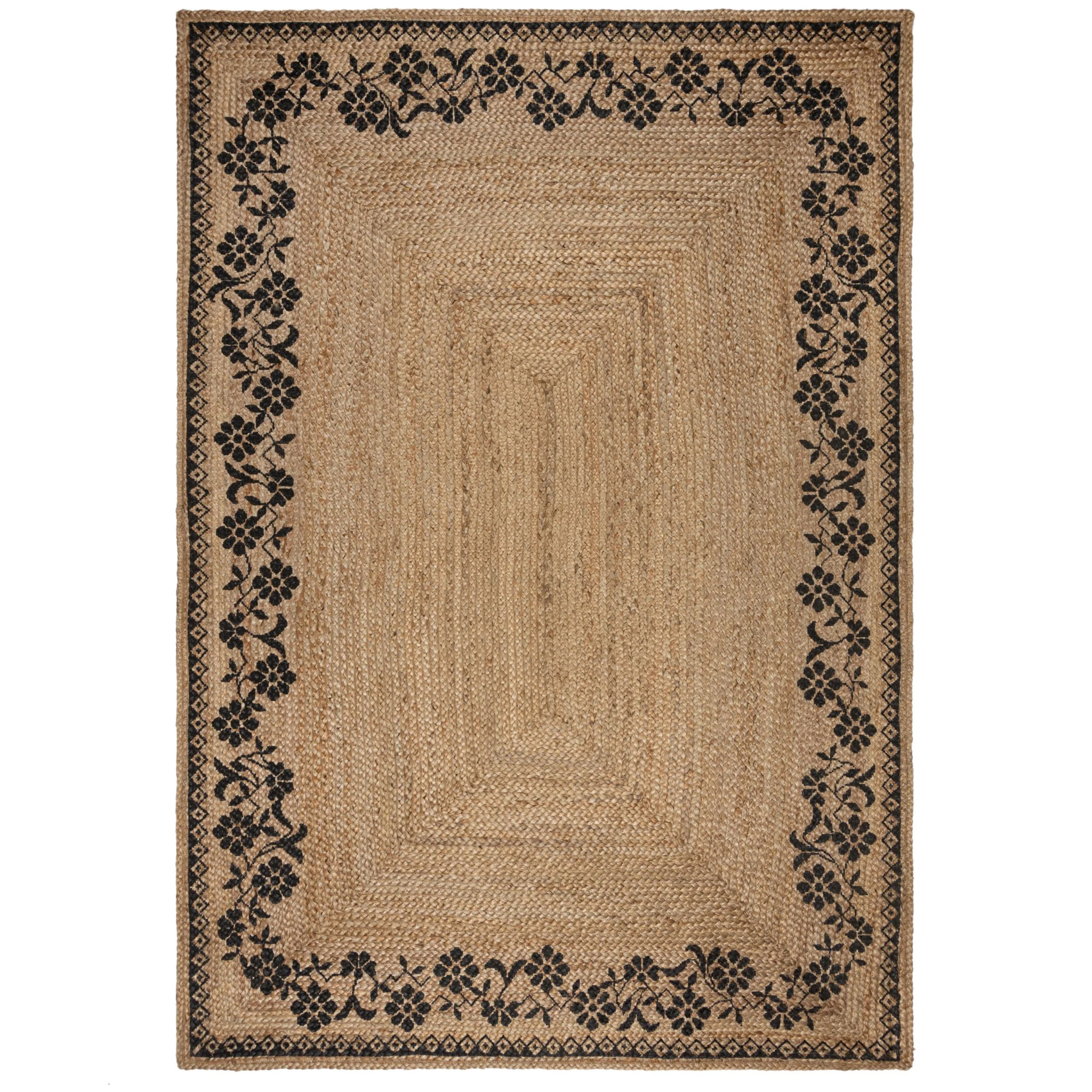 Tapis jute MAISIE Noir