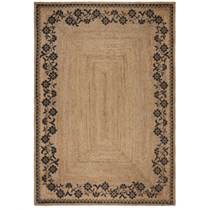 Tapis jute MAISIE Noir