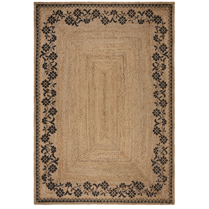 Tapis jute MAISIE Noir