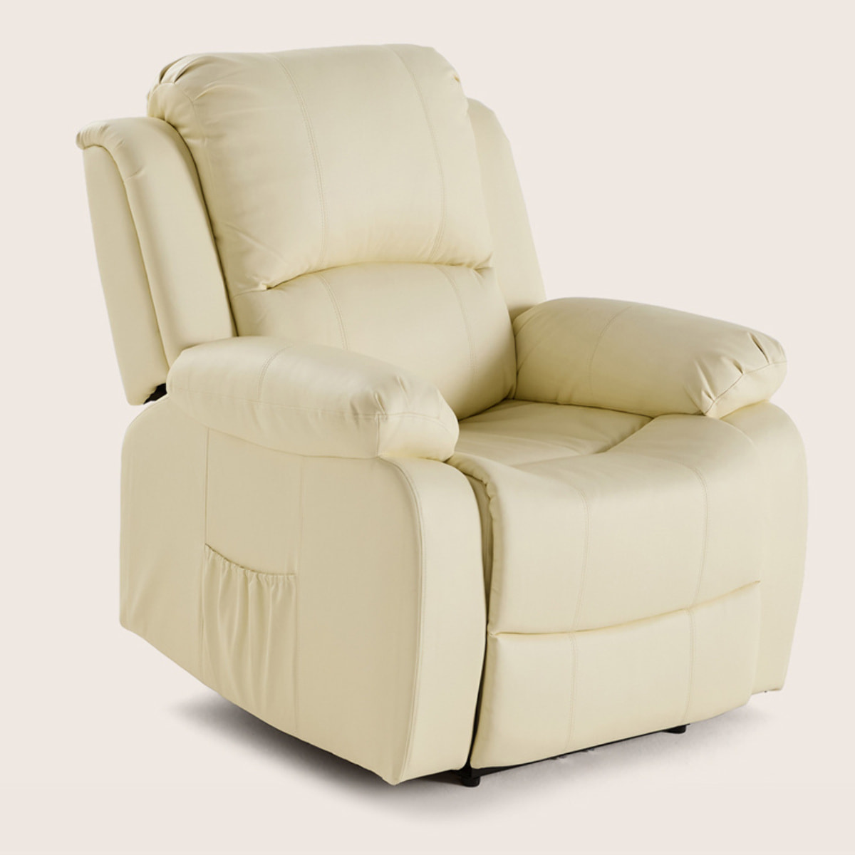 Armand - fauteuil relax électrique en simili - Beige