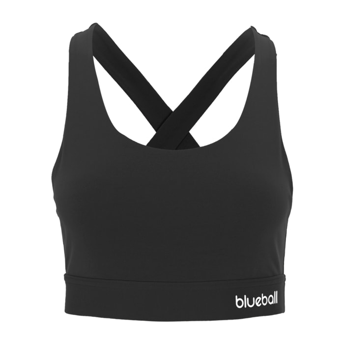 Sujetador deportivo crossback para mujer BLUEBALL Iris - Negro